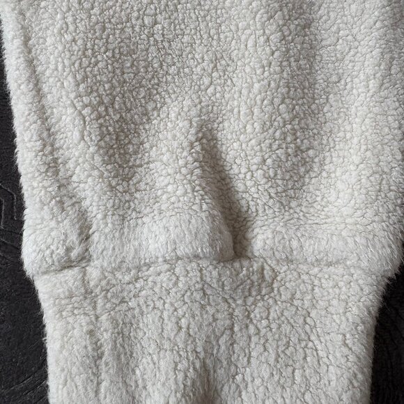 Organic cotton sherpa sleeper for toddlers, size 4T-5T. Made in USA! - Picture 5 of 9